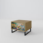 BLOOMING WATERS Nachttisch in Eiche-Optik