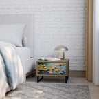 BLOOMING WATERS Nachttisch in Eiche-Optik