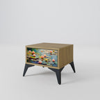 BLOOMING WATERS Nachttisch in Eiche-Optik