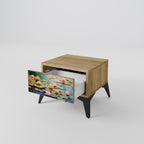 BLOOMING WATERS Nachttisch in Eiche-Optik