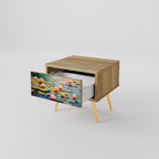 BLOOMING WATERS Nachttisch in Eiche-Optik