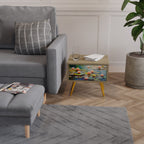 BLOOMING WATERS Nachttisch in Eiche-Optik