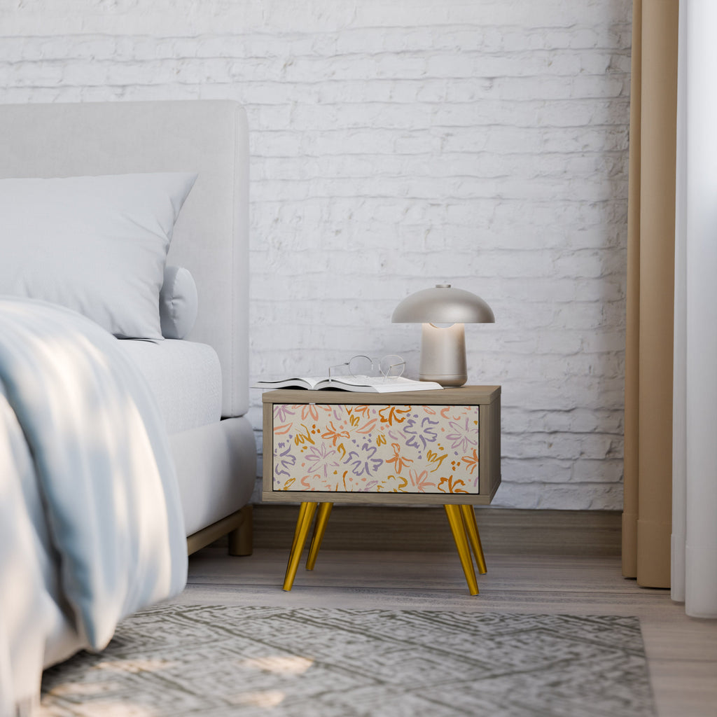 SPRING WHIMSY Nachttisch in Eichenoptik