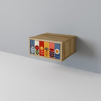 SCANDIC FLOWERET Nachttisch in Eiche-Optik