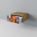 SCANDIC FLOWERET Nachttisch in Eiche-Optik