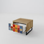 SCANDIC FLOWERET Nachttisch in Eiche-Optik