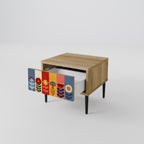 SCANDIC FLOWERET Nachttisch in Eiche-Optik