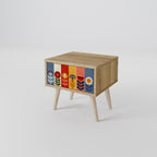 SCANDIC FLOWERET Nachttisch in Eiche-Optik