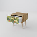 SUCCULENTS KALEIDOSCOPE Nightstand in Oak Effect