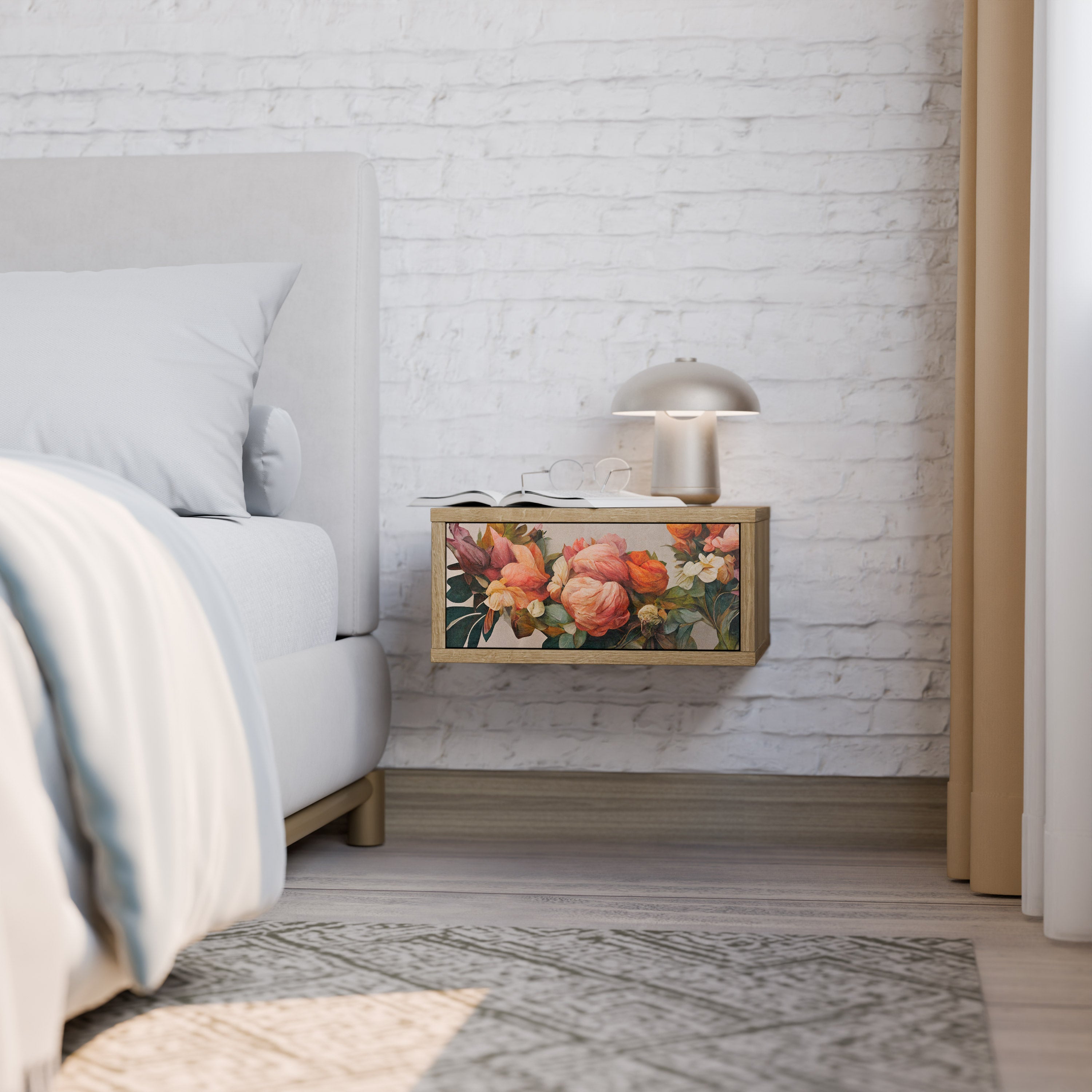 STYLISH BEAUTY Nachttisch in Eichenoptik