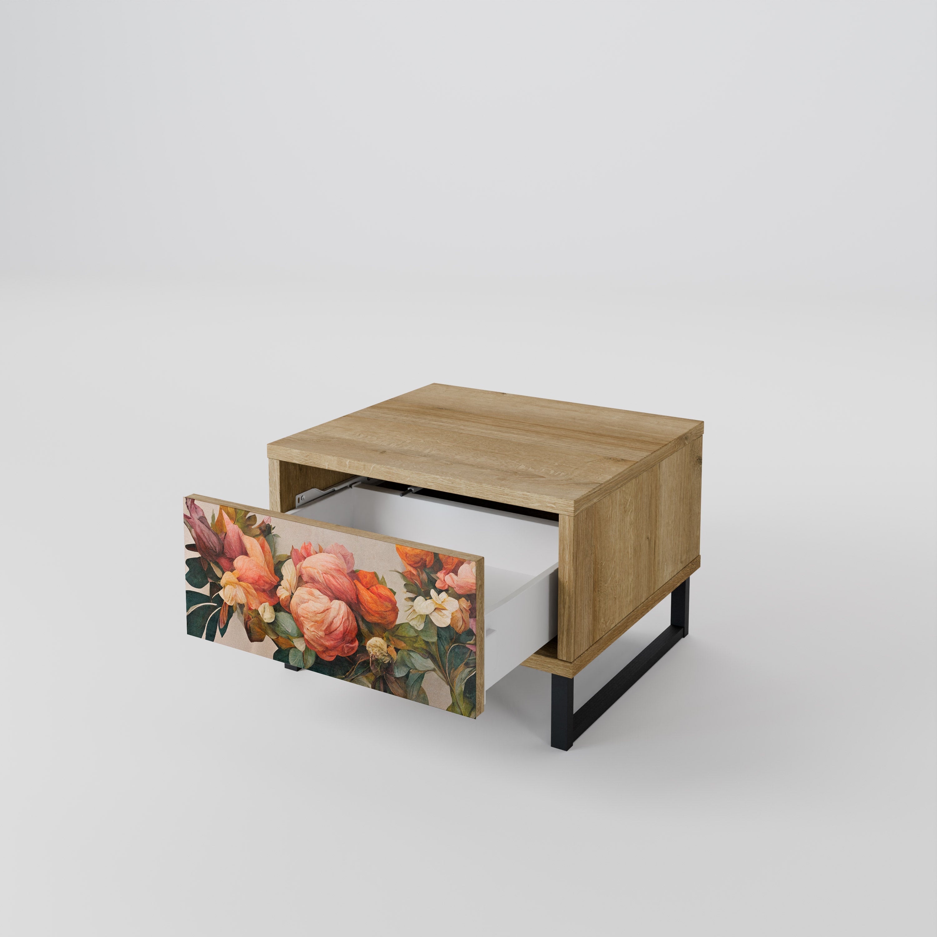 STYLISH BEAUTY Nachttisch in Eichenoptik