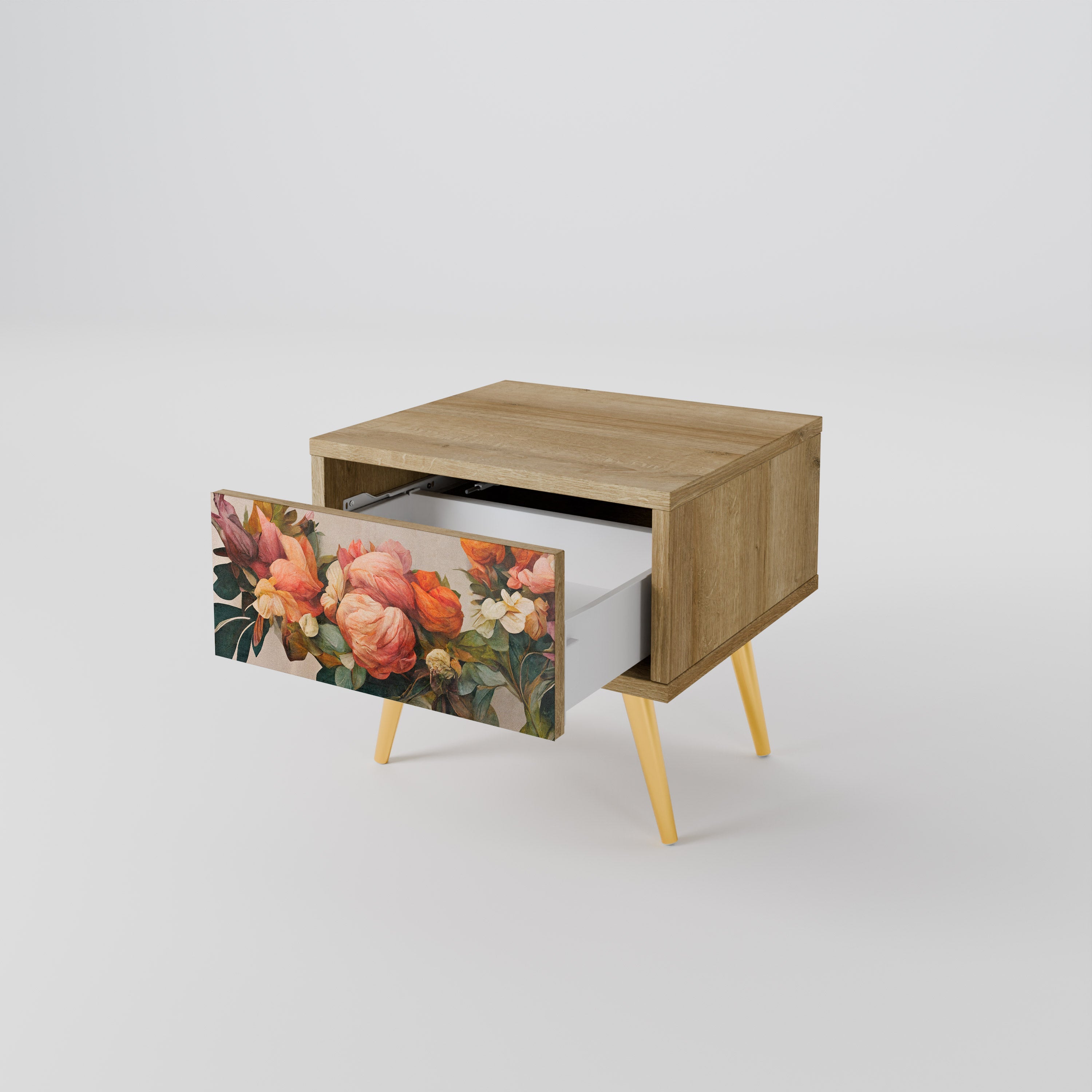 STYLISH BEAUTY Nachttisch in Eichenoptik