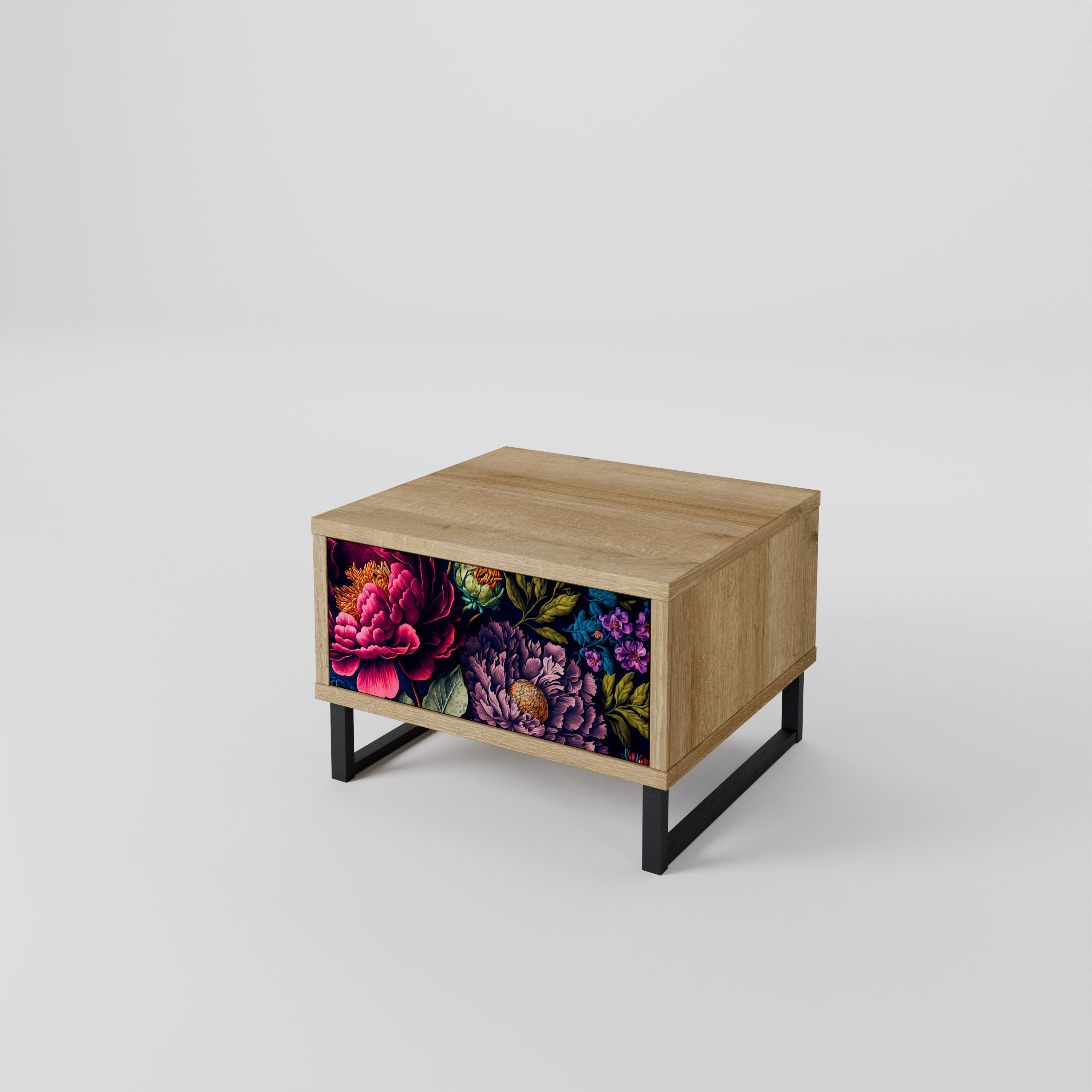 BLOOMING ELEGANCE Nachttisch in Eichenoptik