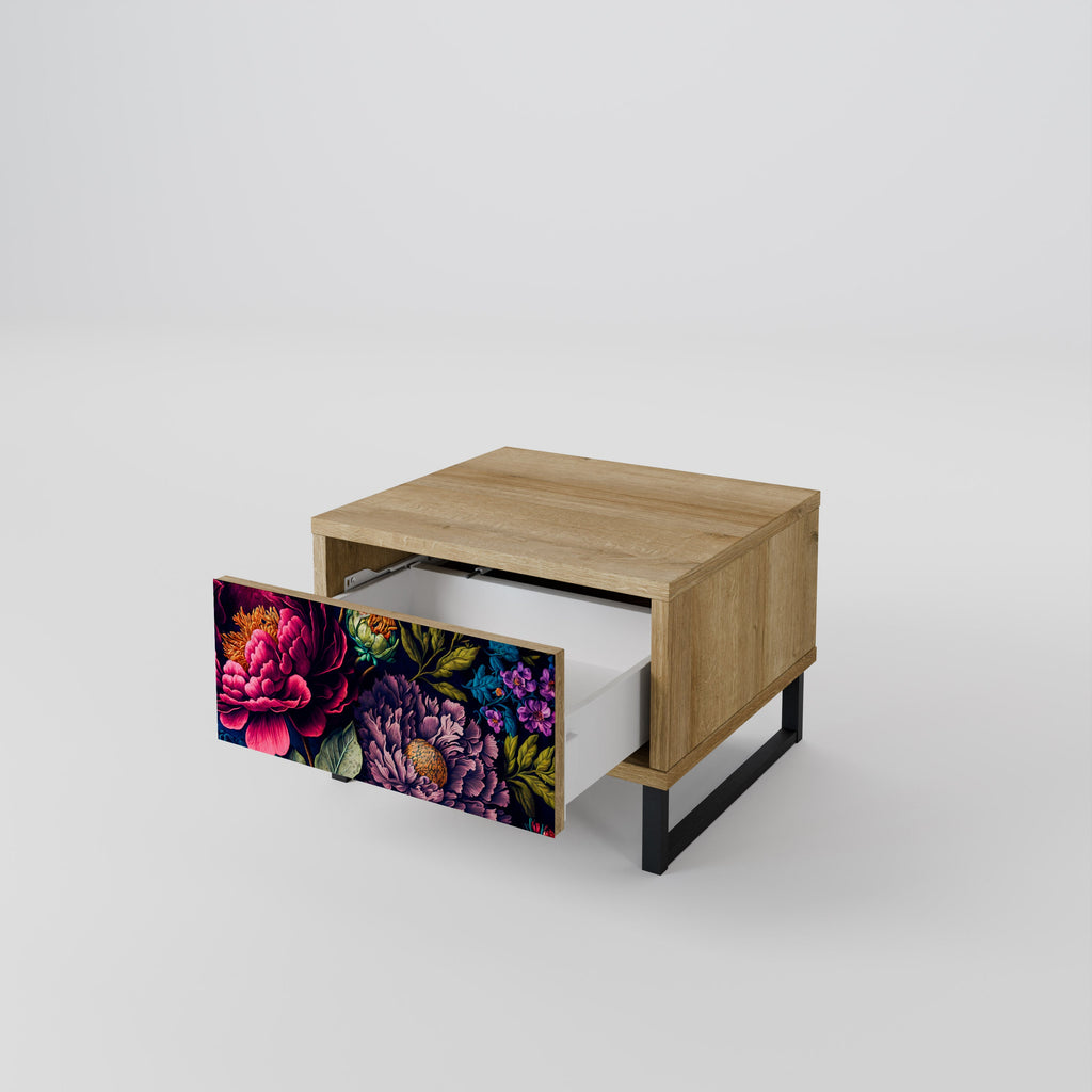 BLOOMING ELEGANCE Nachttisch in Eichenoptik