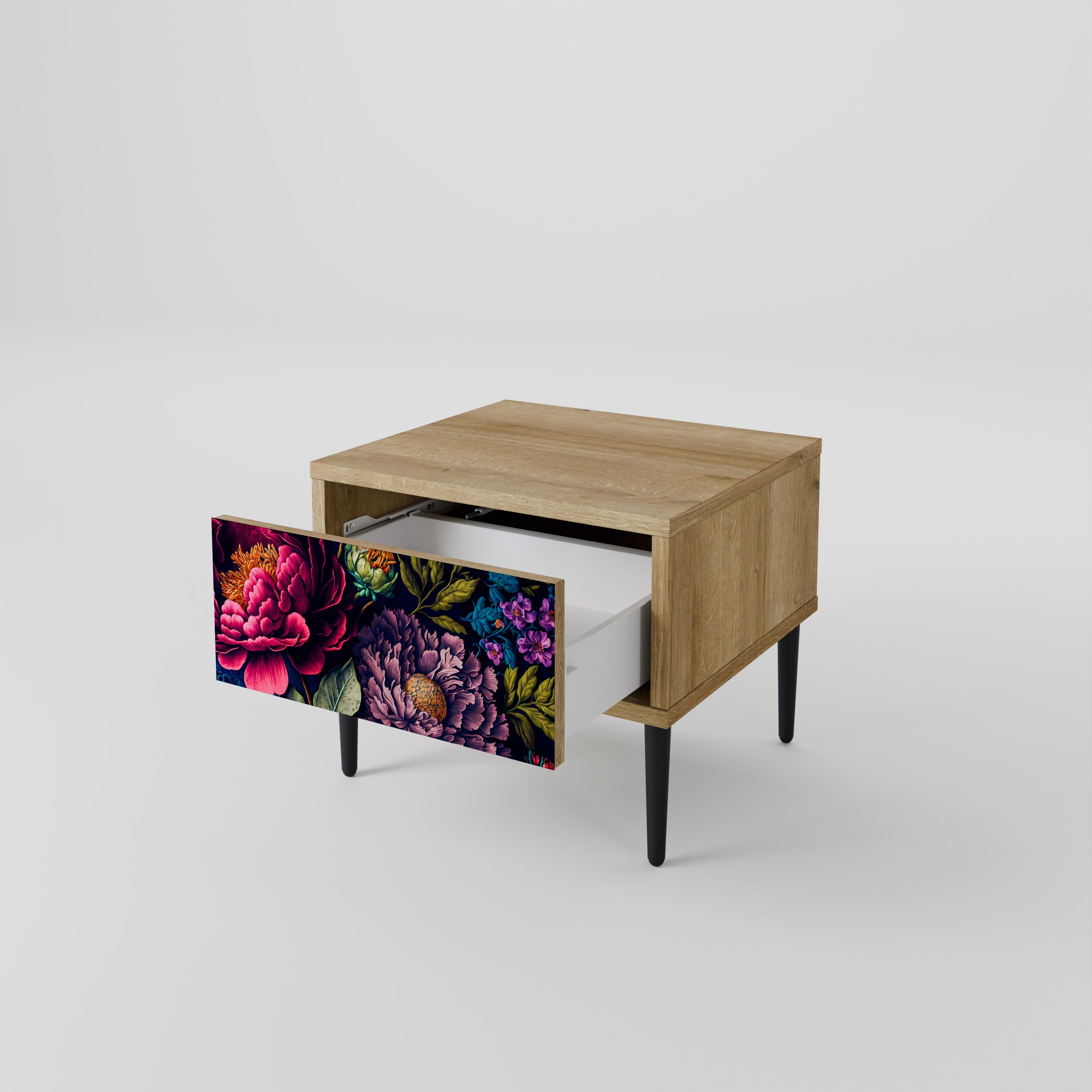 BLOOMING ELEGANCE Nachttisch in Eichenoptik