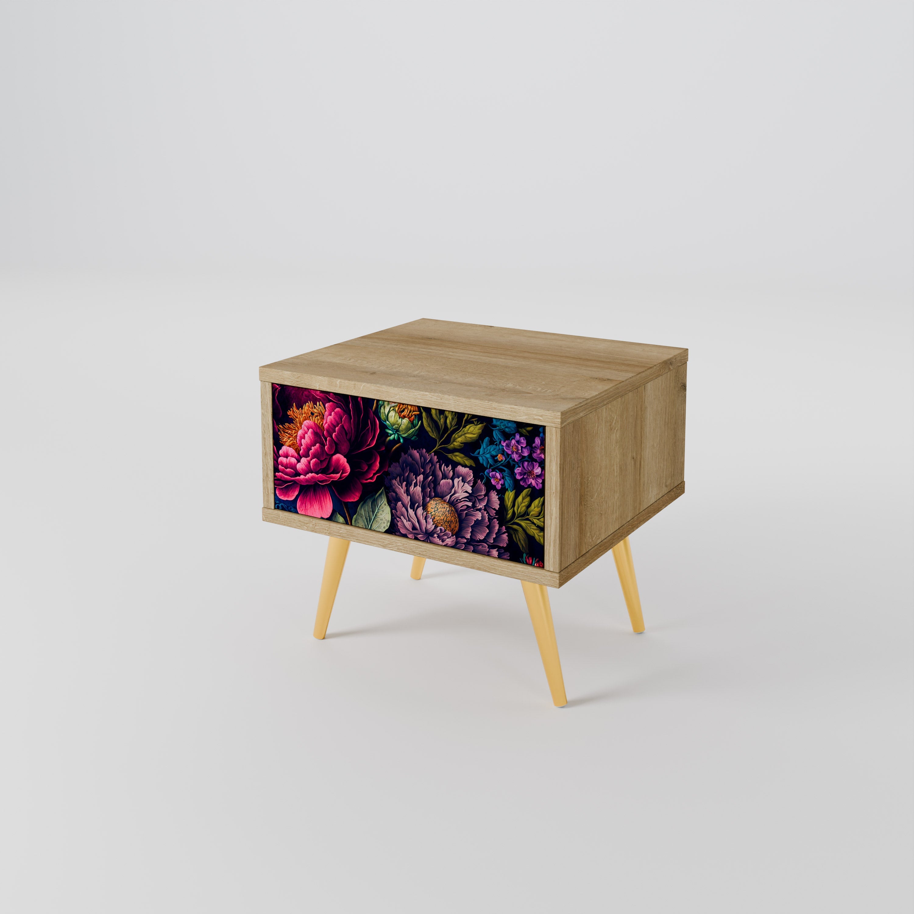 BLOOMING ELEGANCE Nachttisch in Eichenoptik