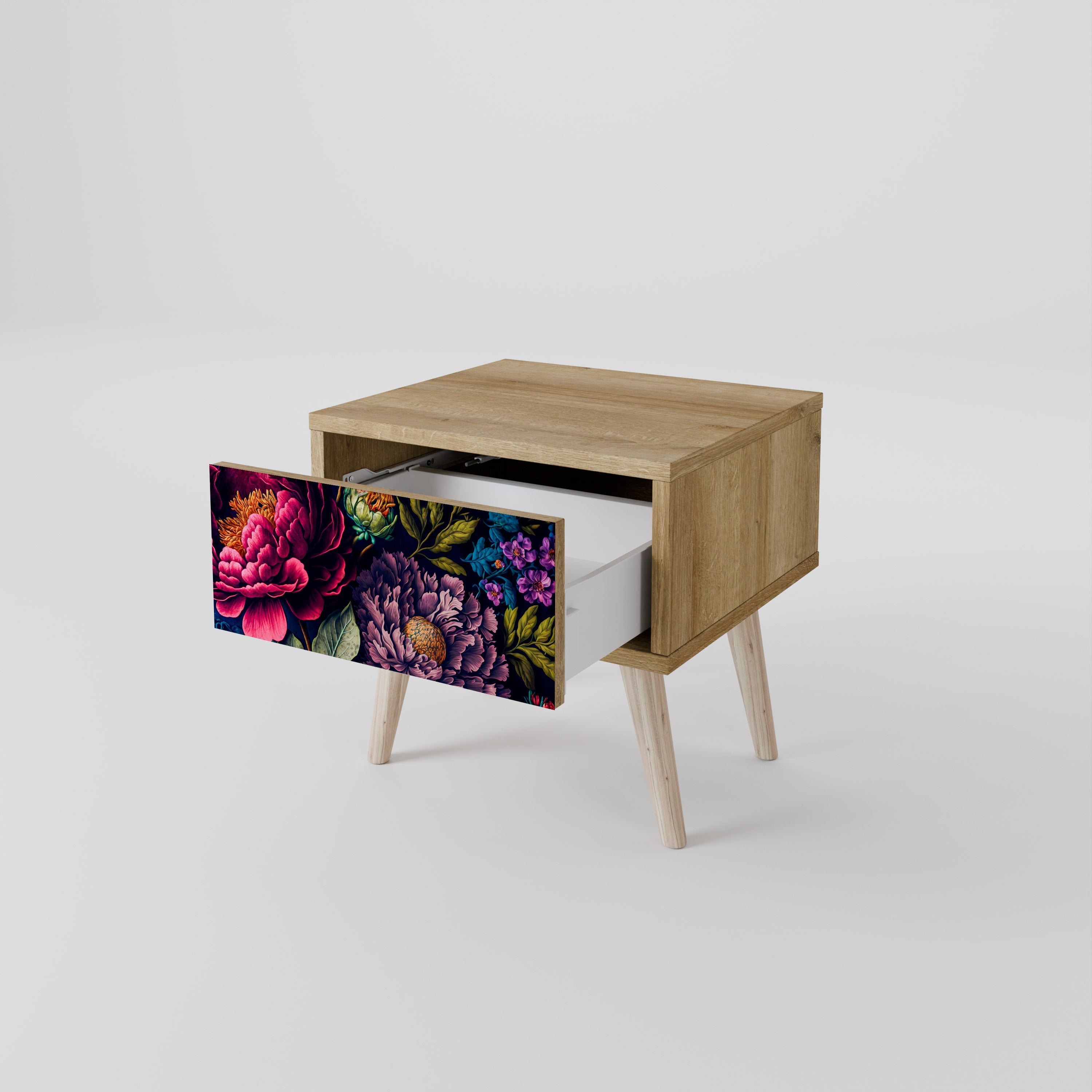 BLOOMING ELEGANCE Nachttisch in Eichenoptik