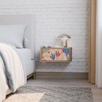 PASTEL DESTINY Nightstand in Oak Effect