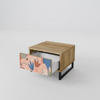 PASTEL DESTINY Nightstand in Oak Effect
