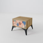 PASTEL DESTINY Nightstand in Oak Effect