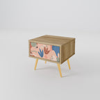 PASTEL DESTINY Nightstand in Oak Effect