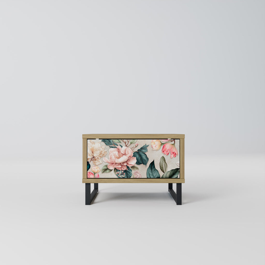 FLORAL GRACE Nachttisch in Eichenoptik
