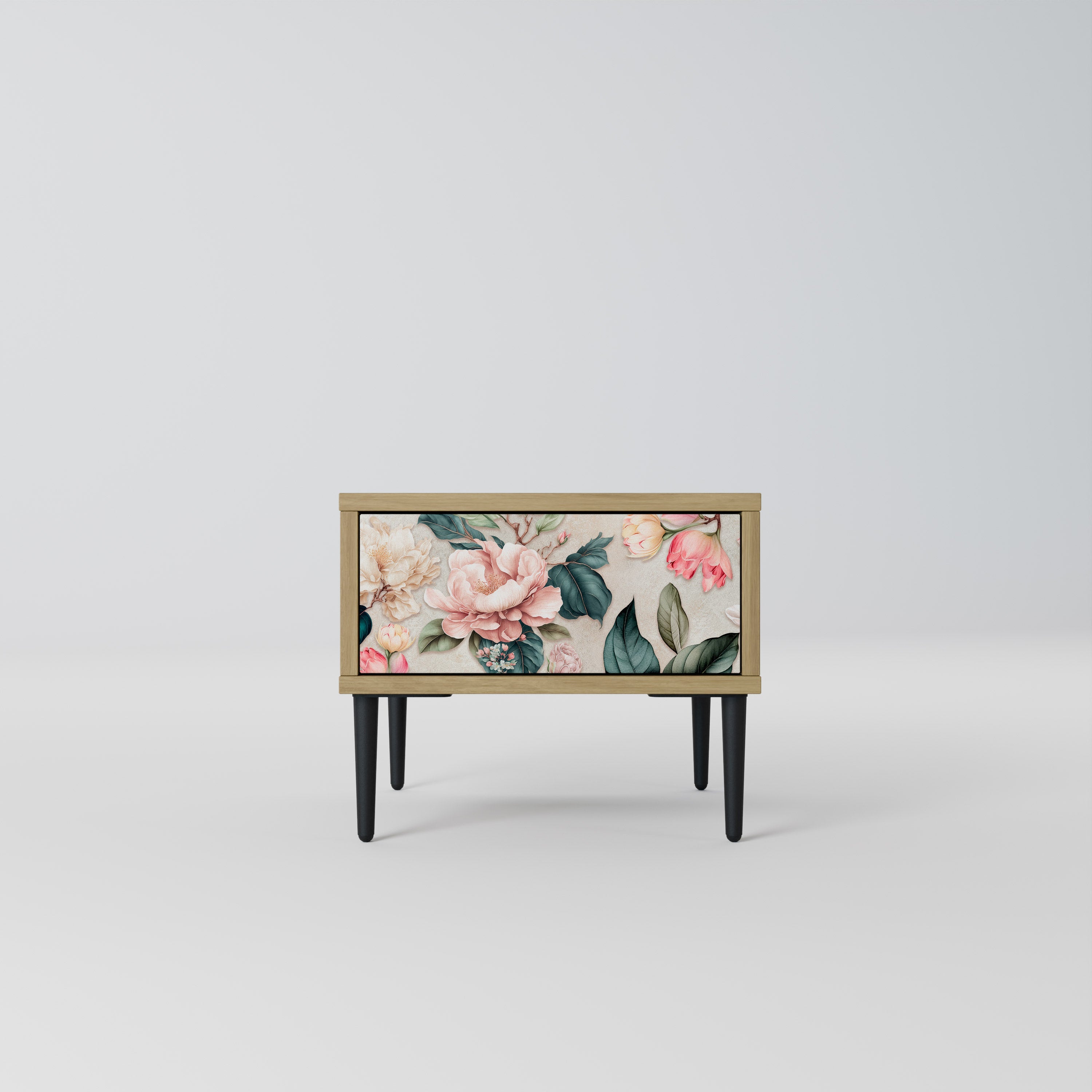 FLORAL GRACE Nachttisch in Eichenoptik