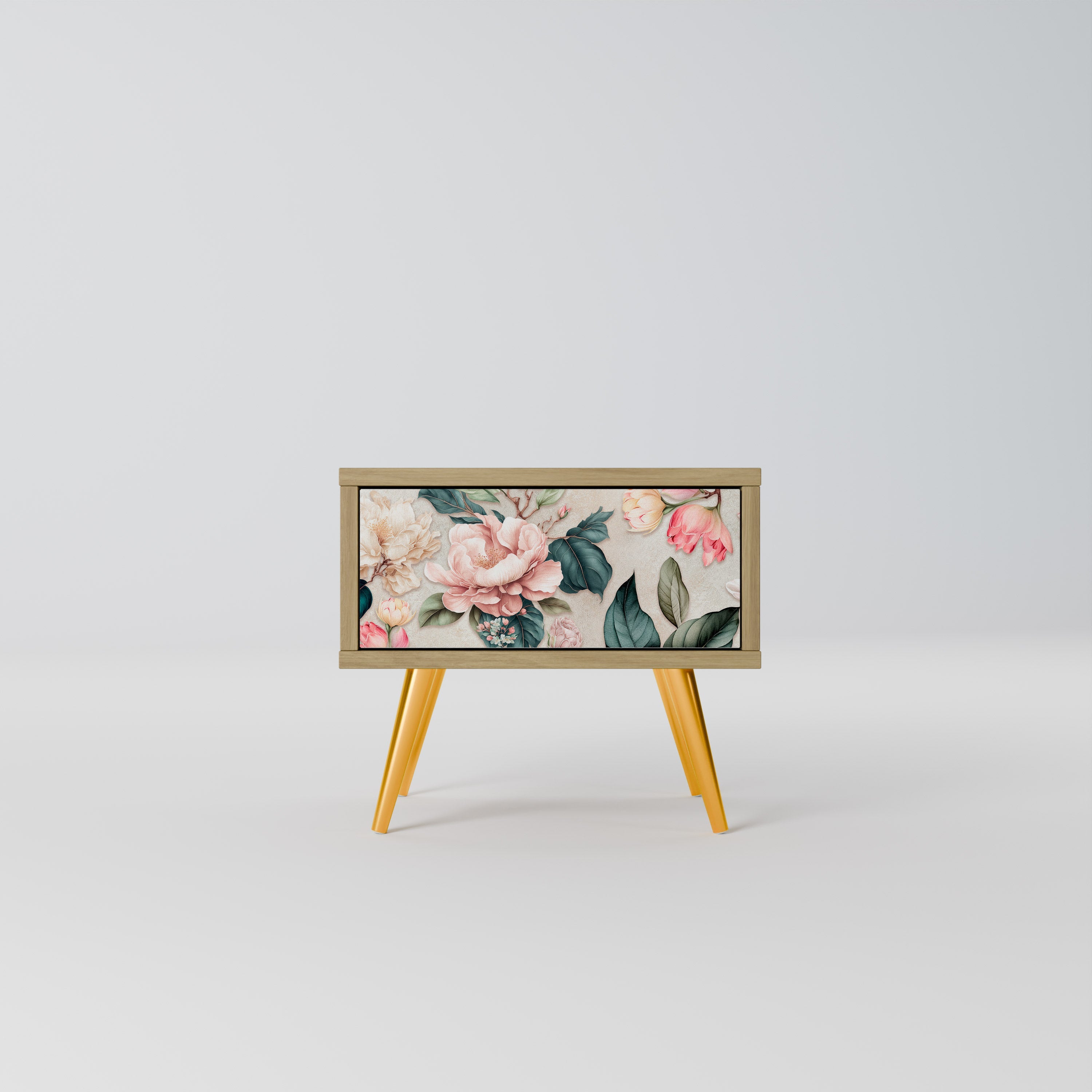 FLORAL GRACE Nachttisch in Eichenoptik