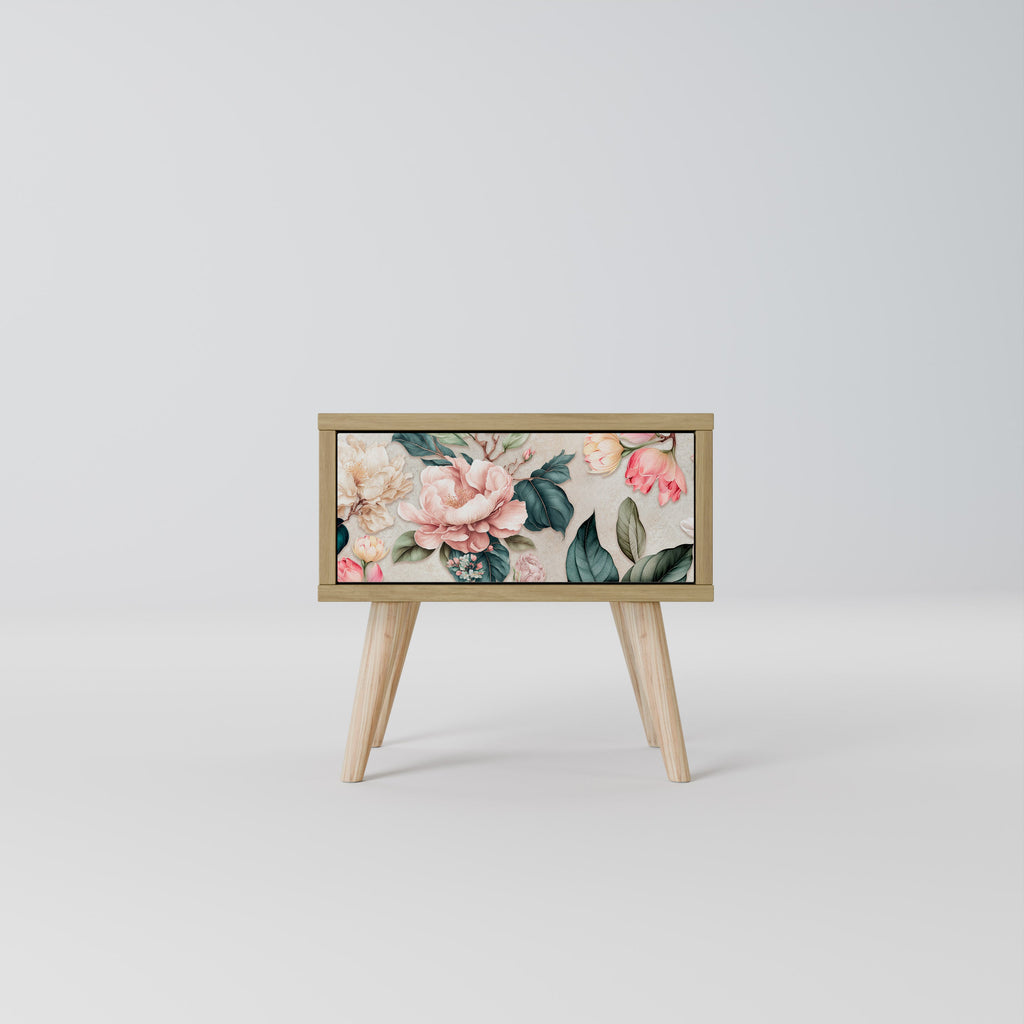 FLORAL GRACE Nachttisch in Eichenoptik