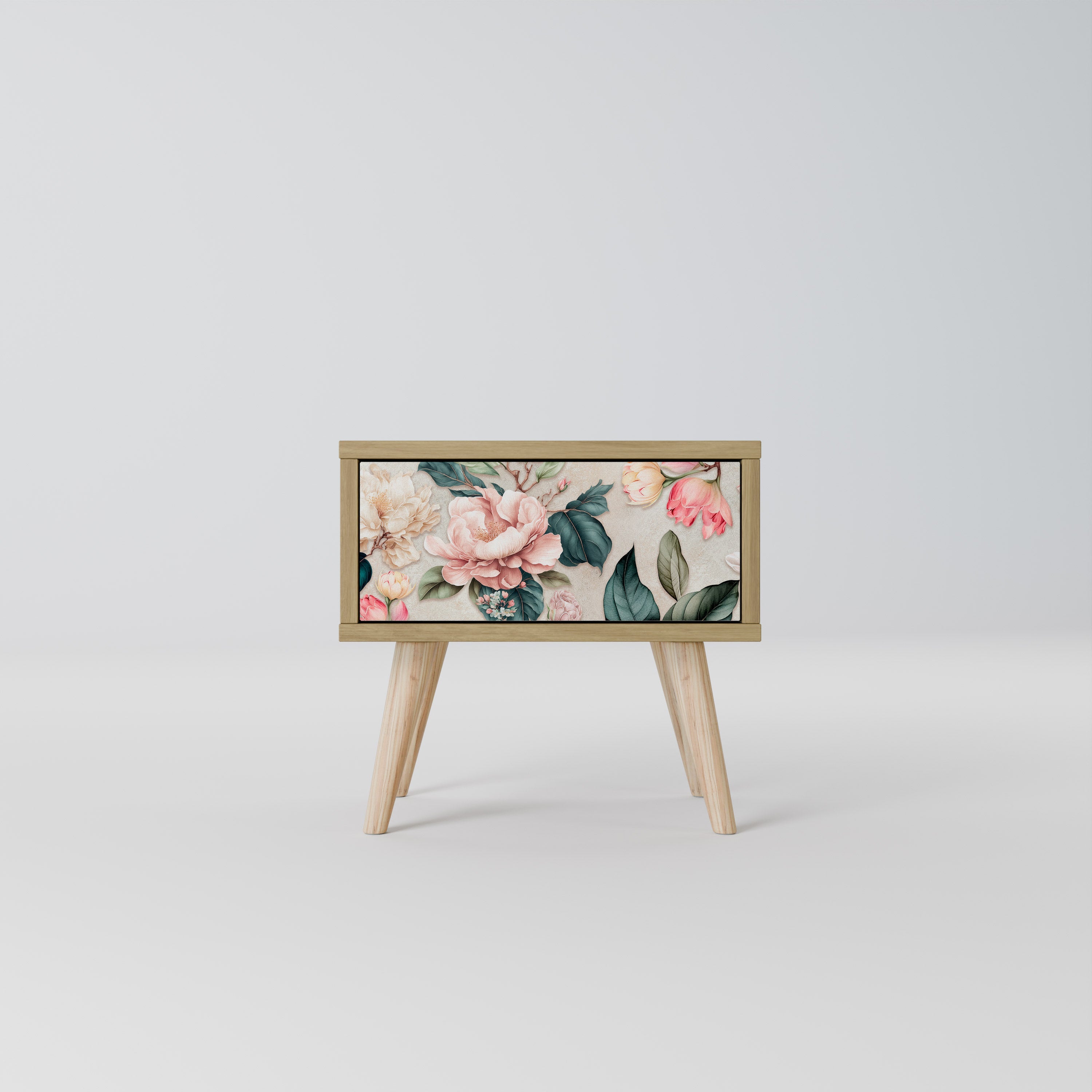 FLORAL GRACE Nachttisch in Eichenoptik