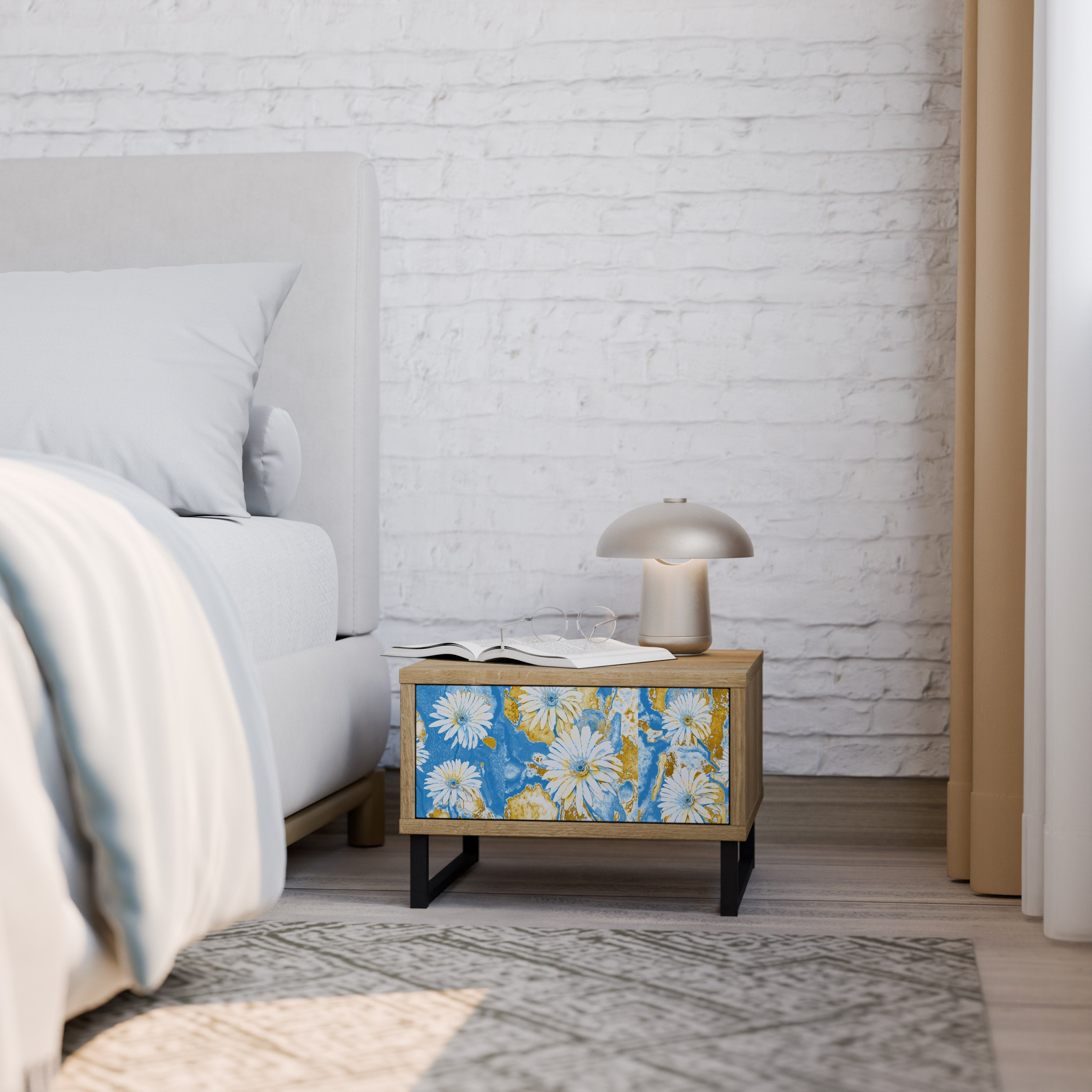 DAISY LUXE Nachttisch in Eichenoptik