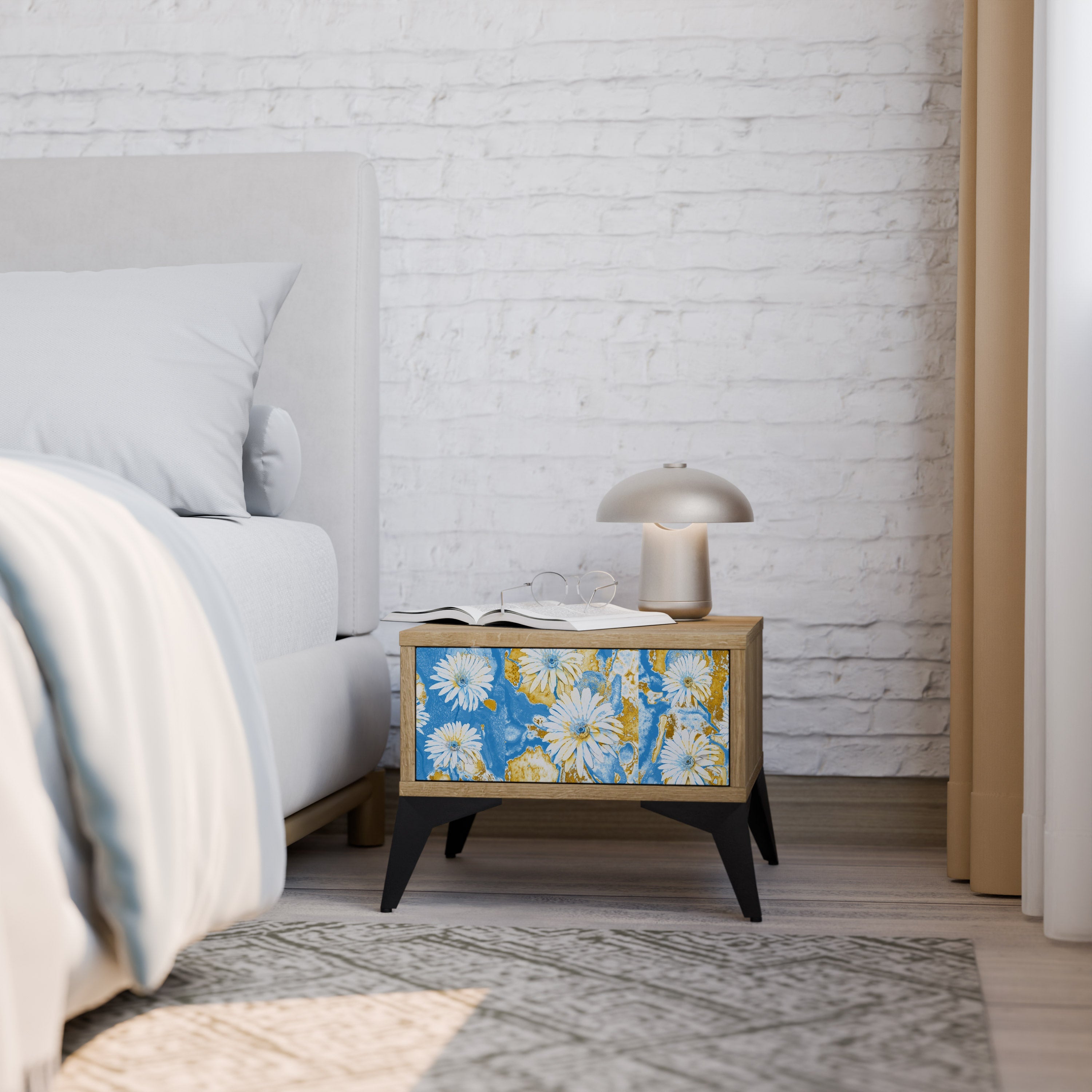 DAISY LUXE Nachttisch in Eichenoptik
