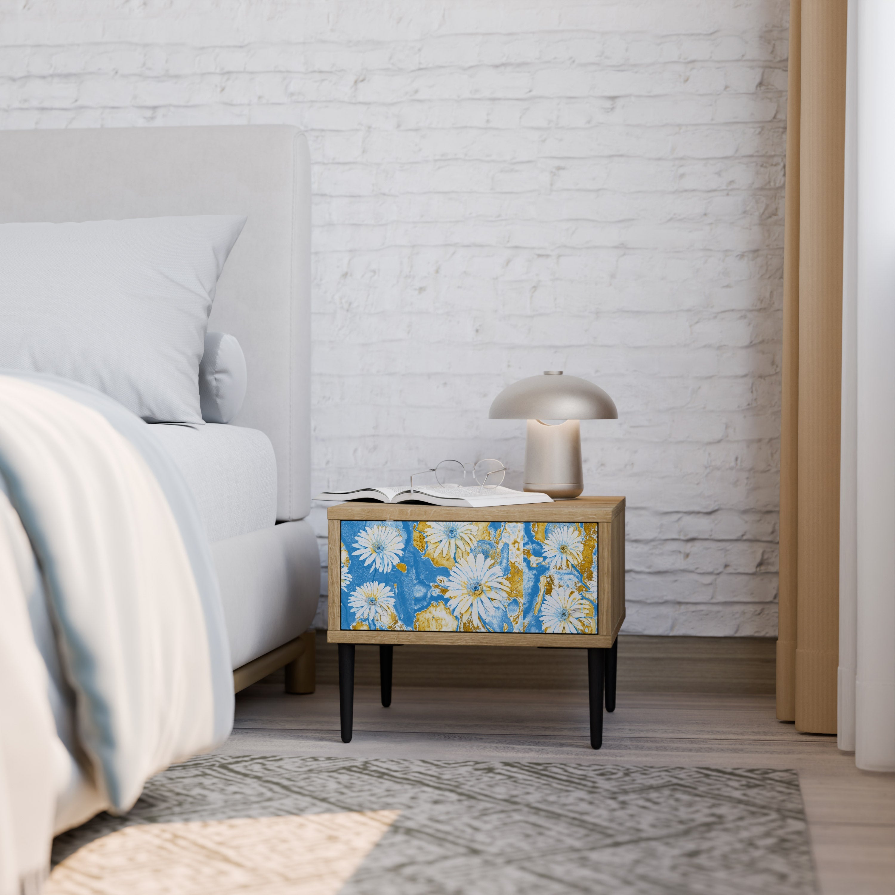 DAISY LUXE Nachttisch in Eichenoptik