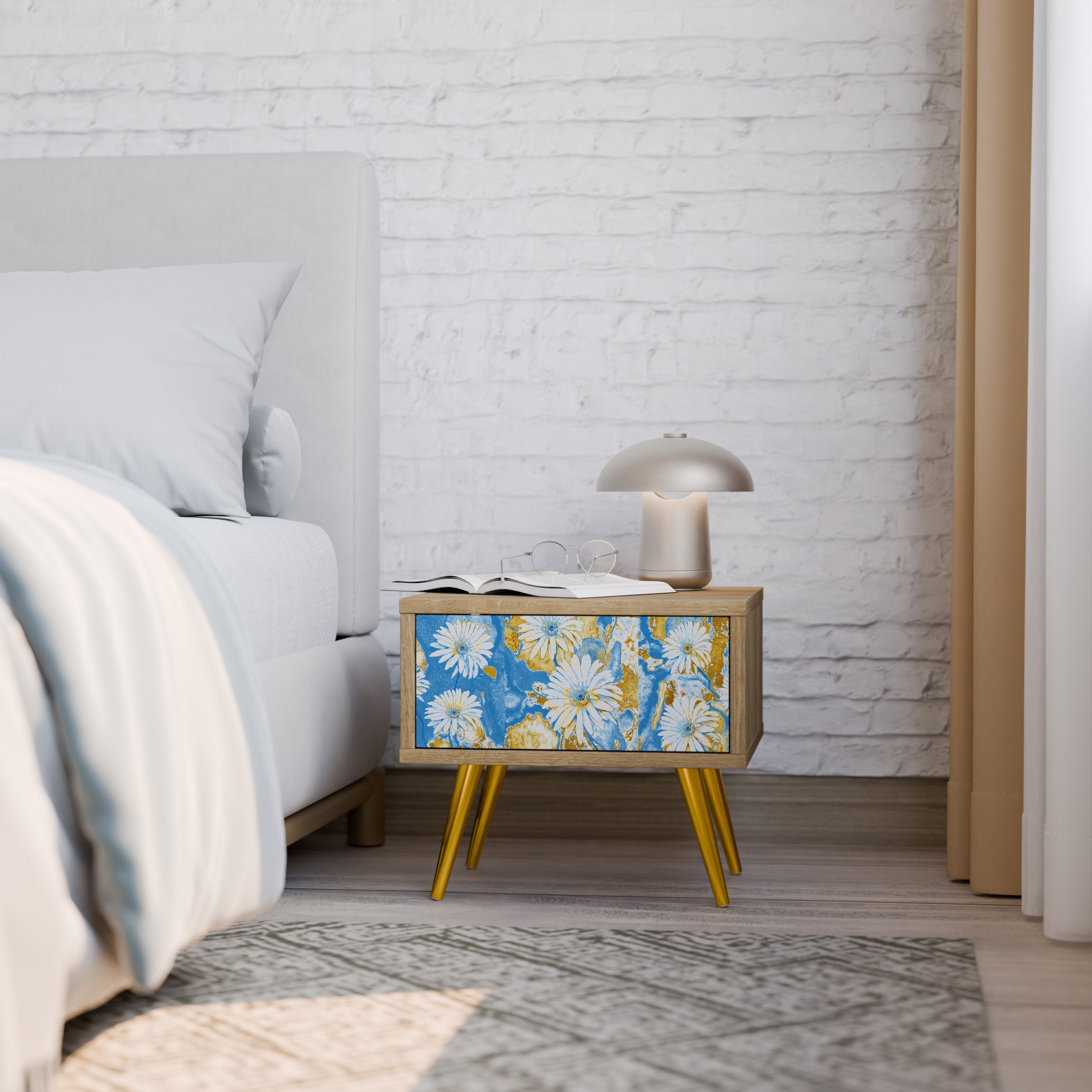 DAISY LUXE Nachttisch in Eichenoptik