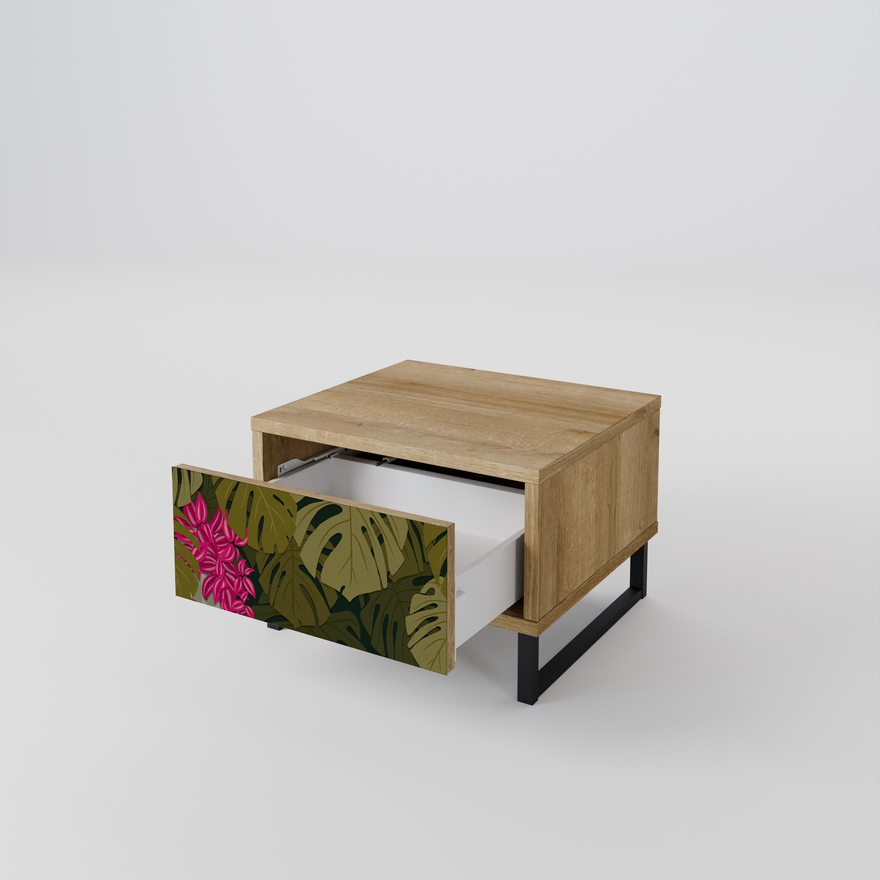 TROPICAL BEAUTY Nachttisch in Eichenoptik