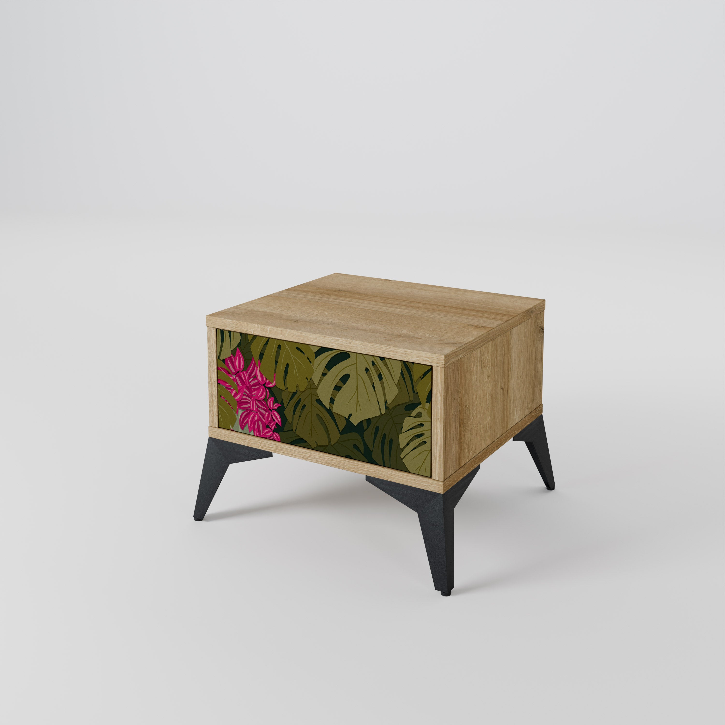 TROPICAL BEAUTY Nachttisch in Eichenoptik