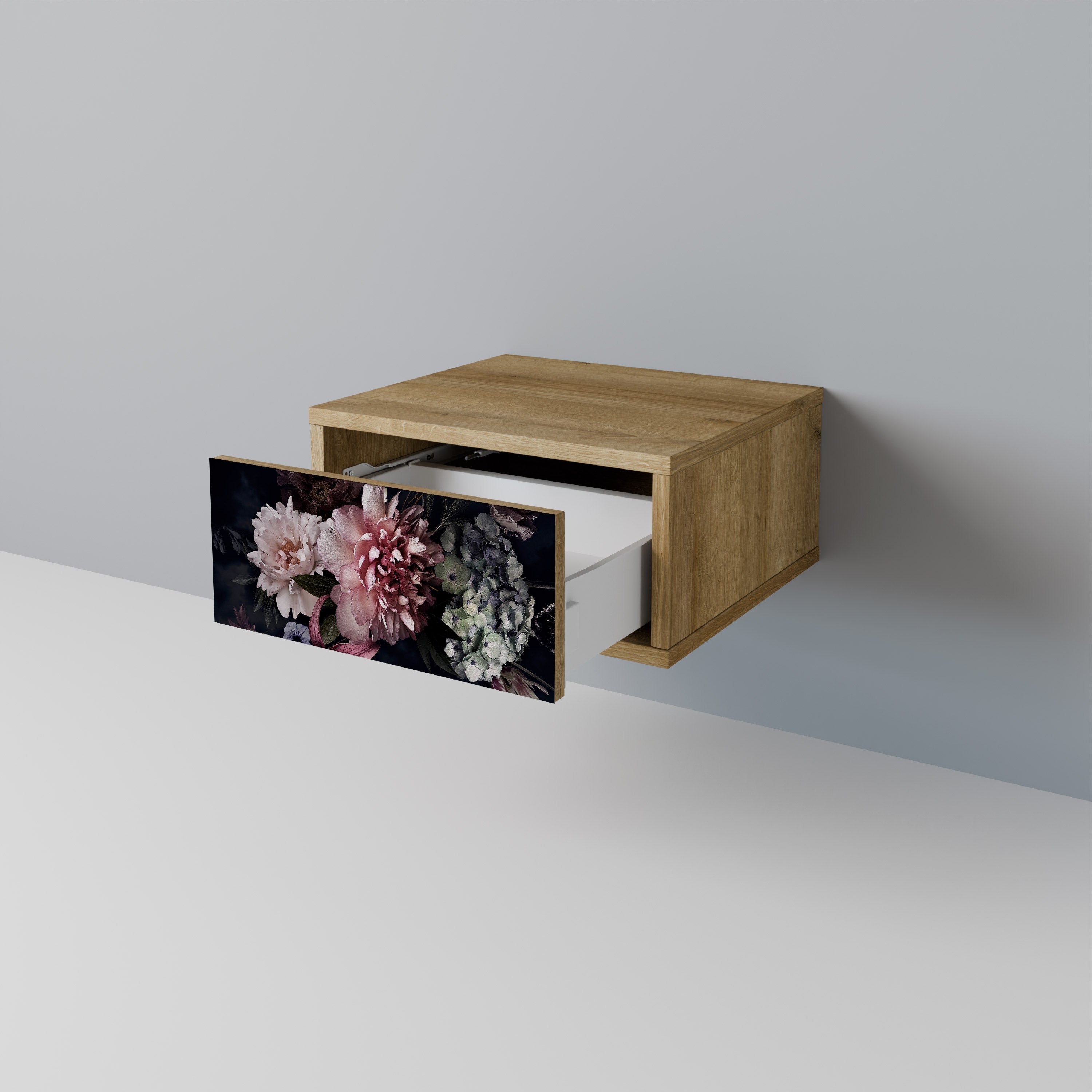 PURE BLOSSOM Nachttisch in Eichenoptik