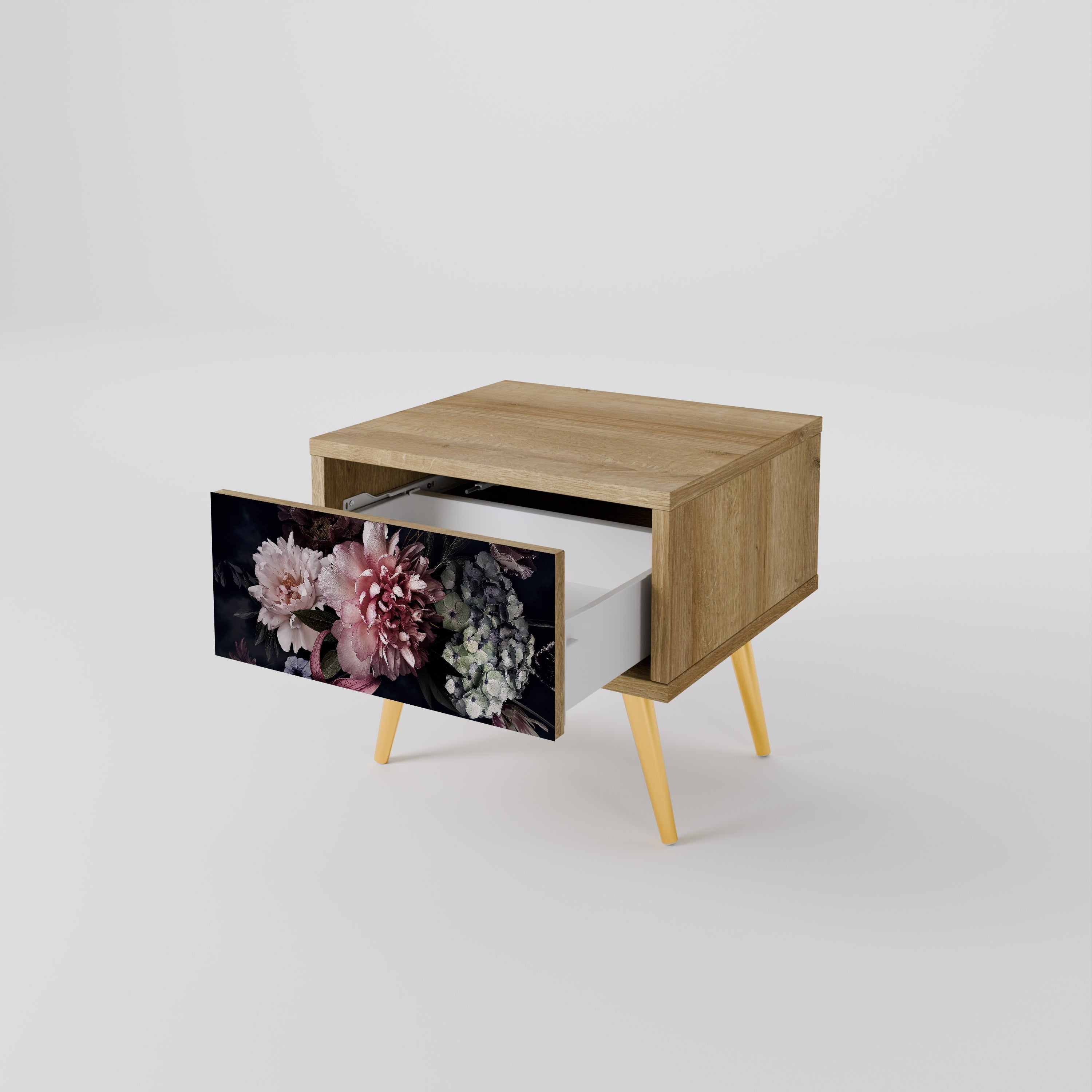 PURE BLOSSOM Nachttisch in Eichenoptik