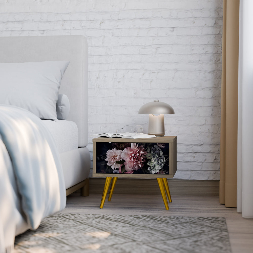 PURE BLOSSOM Nachttisch in Eichenoptik