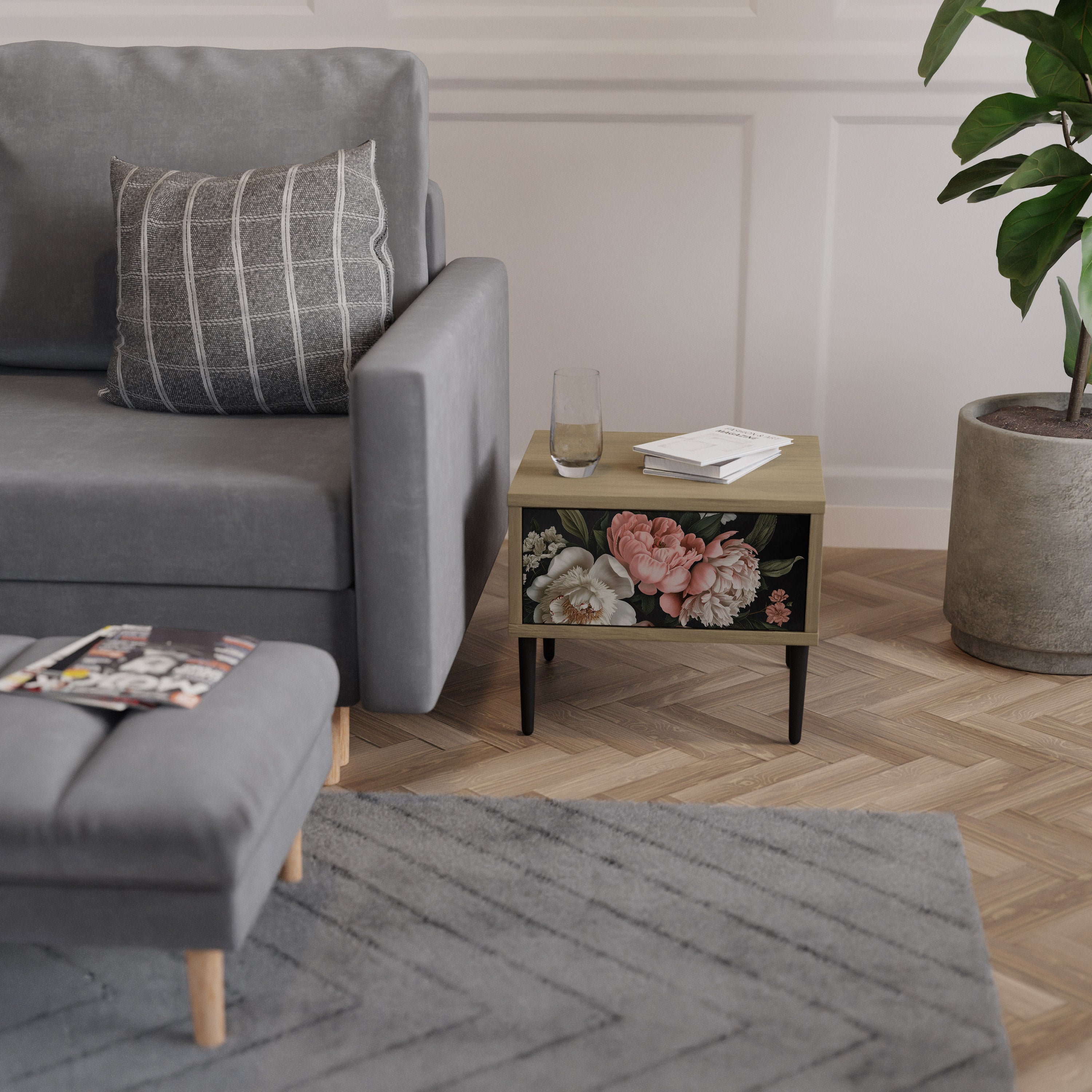 LUSH ELEGANCE Nachttisch in Eichenoptik