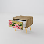 FRAGILE BEAUTY Nightstand in Oak Effect