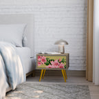 FRAGILE BEAUTY Nightstand in Oak Effect