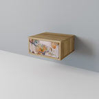 SOFTEN POPPY Nightstand in Oak Effect