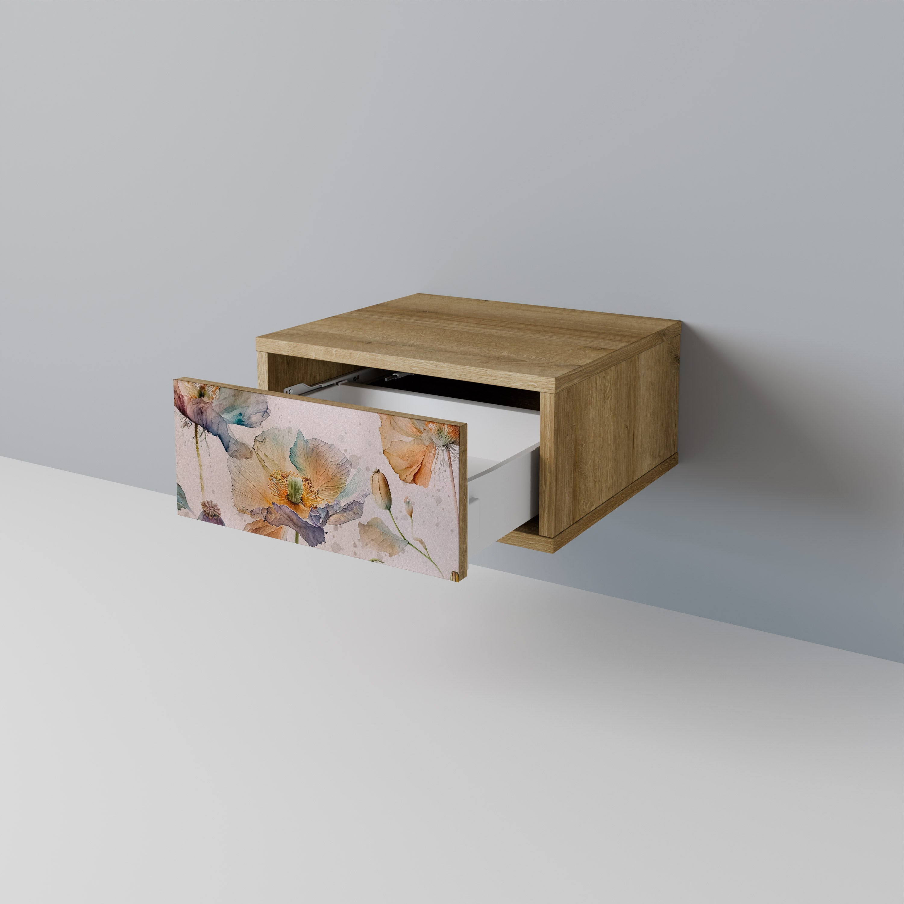 SOFTEN POPPY Nachttisch in Eichenoptik
