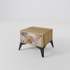 SOFTEN POPPY Nightstand in Oak Effect