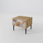 SOFTEN POPPY Nightstand in Oak Effect