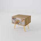 SOFTEN POPPY Nightstand in Oak Effect
