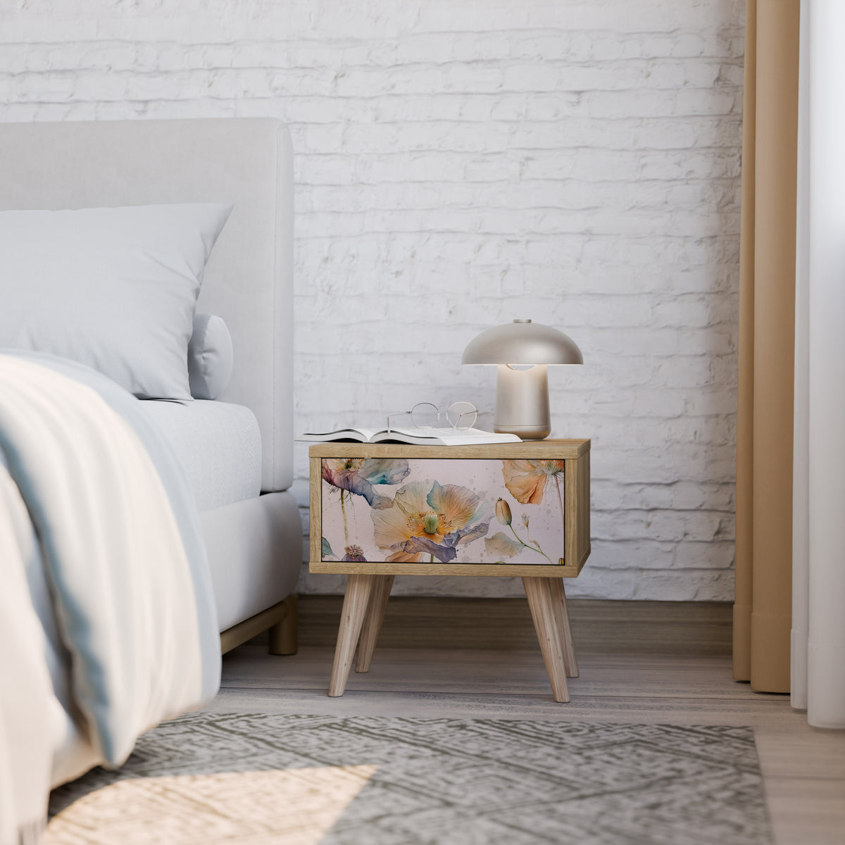 SOFTEN POPPY Nightstand