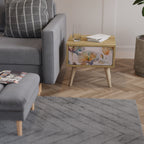 SOFTEN POPPY Nightstand in Oak Effect