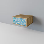 BLOOMY MORNING Nightstand in Oak Effect